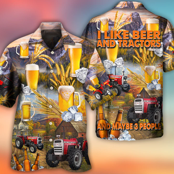 Beer And Tractor Autumn Farm Life Apparel Cornbee