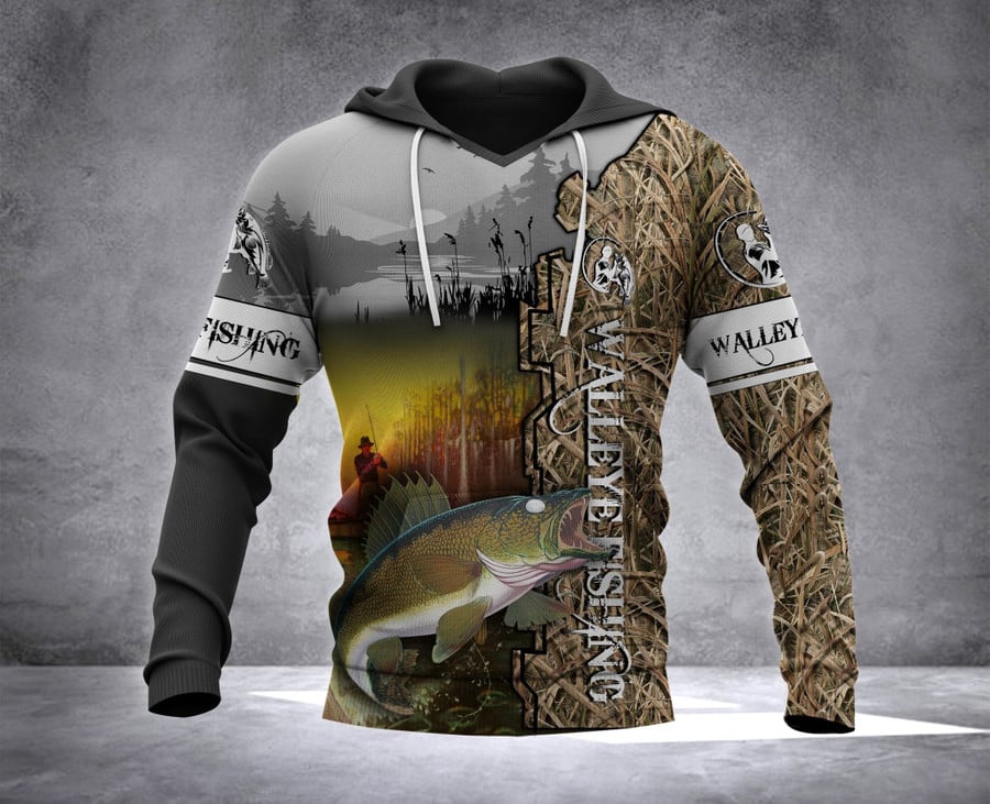 Cornbee Custom Name Fishing Full Printing Hoodie Shirt Fishing Gift Hm - Hoodie
