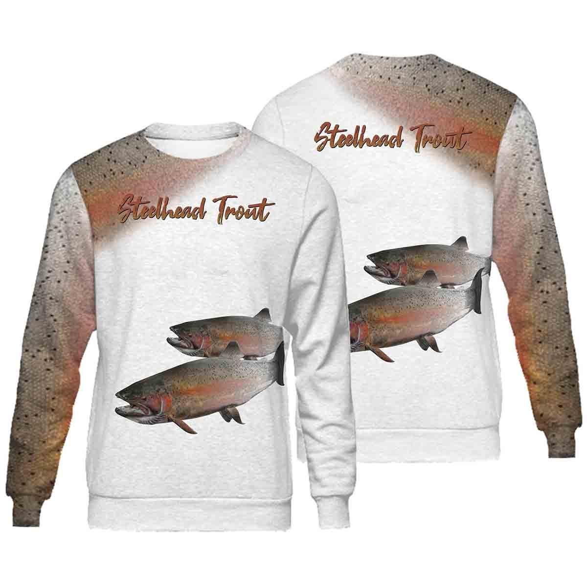 Cornbee Steelhead Trout Fishing Full Printing Hm - Hoodie