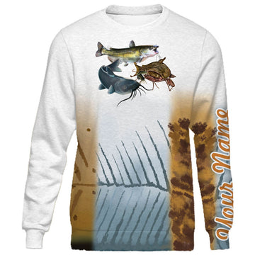 Cornbee Personalized Trio Texas Catfish Fishing 3D  Hm - Hoodie