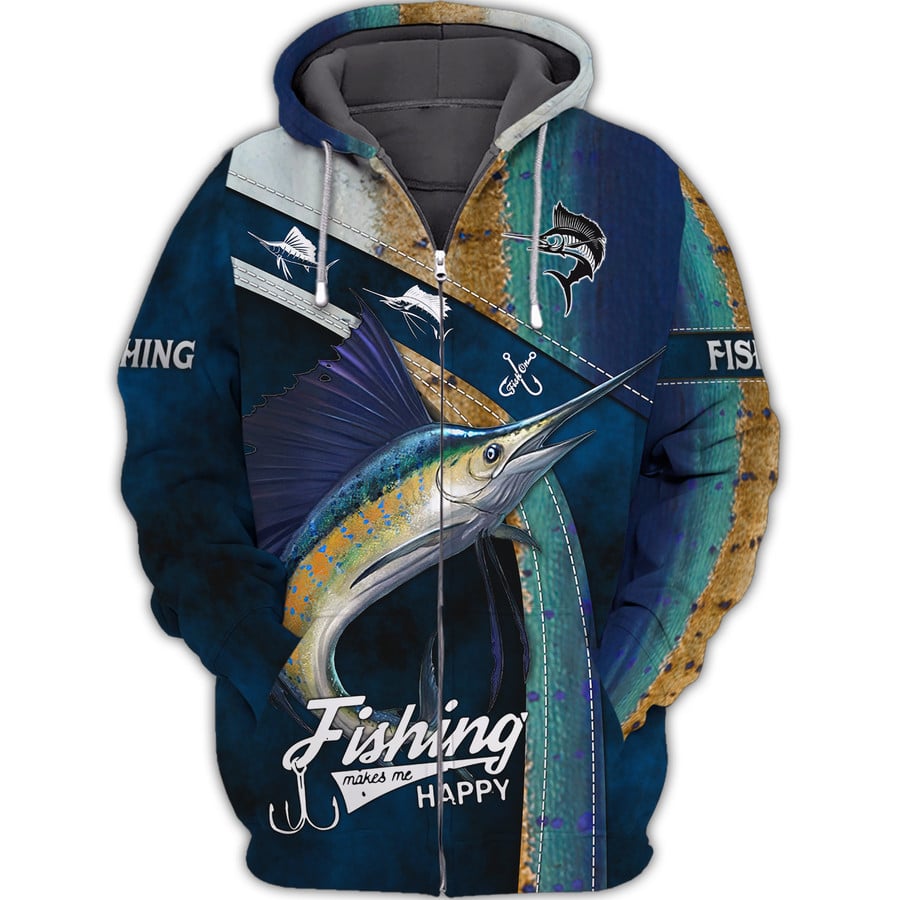 Cornbee  Marlin Fishing Shirts For Men And Women 3D Hoodie Tshirt Hu2711 6