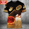 Personalized Custom Bowling Personalized Name 3D Shirt Cornbee