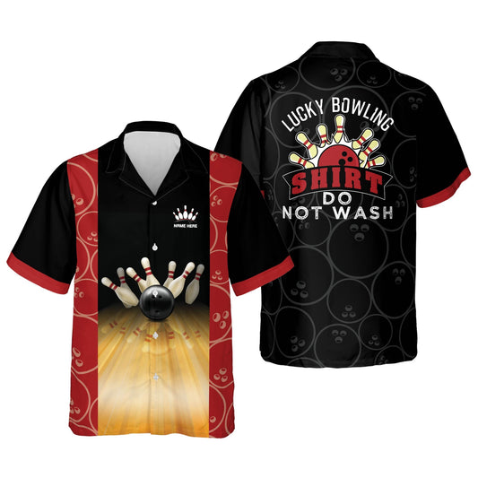 Personalized Lucky Bowling Shirt Do Not Wash Personalized Name Hawaiian Shirt Cornbee