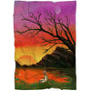 Beautiful Sunset fishing ChipteeAmz's art soft fleece throw blanket, gift for fishing lovers Cornbee