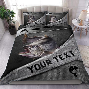 Fishing Personalized Bedding Set, Personalized Gift for Fishing Lovers66 Cornbee