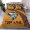 Fishing Buff And Brown Personalized Bedding Set, Personalized Gift for Fishing Lovers62 Cornbee