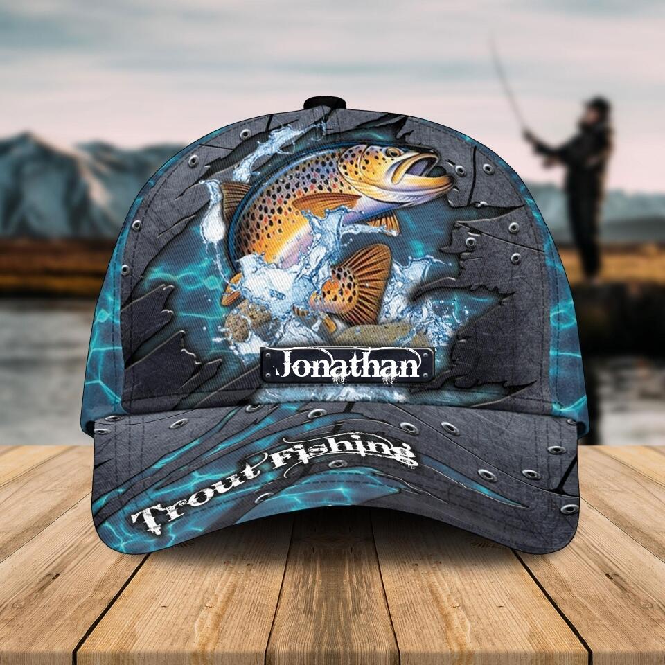 Personalized Fishing Blue Cap Cornbee