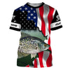 American Flag Crappie fishing Patriotic shirt Custom Name 3D All Over Printed Shirts, Gifts for Fisherman Cornbee