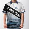Deep Sea Fishing Men Polo Shirt, Fishing Is A Reel Deal It's A Marlin Thing Shirt For Men, Gift For Fishing Lovers Cornbee
