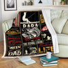 Papa Fishing Blanket| Special Father's Day, Birthday, Christmas Gift, Beautiful Fishing Throw for Grandpa| Reel Cool Papa Cornbee