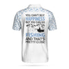 Men Golf Fishing Shirt - White Fishing Men Polo Shirt, Gone Fishing You Can't Buy Happiness But You Can Go Fishing Shirt For Men Cornbee