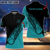 Personalized Cyan Bowling Strike Personalized All Over Printed Shirt Cornbee