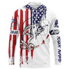 Bass fishing with America flag fishing shirt gift for fisherman Cornbee