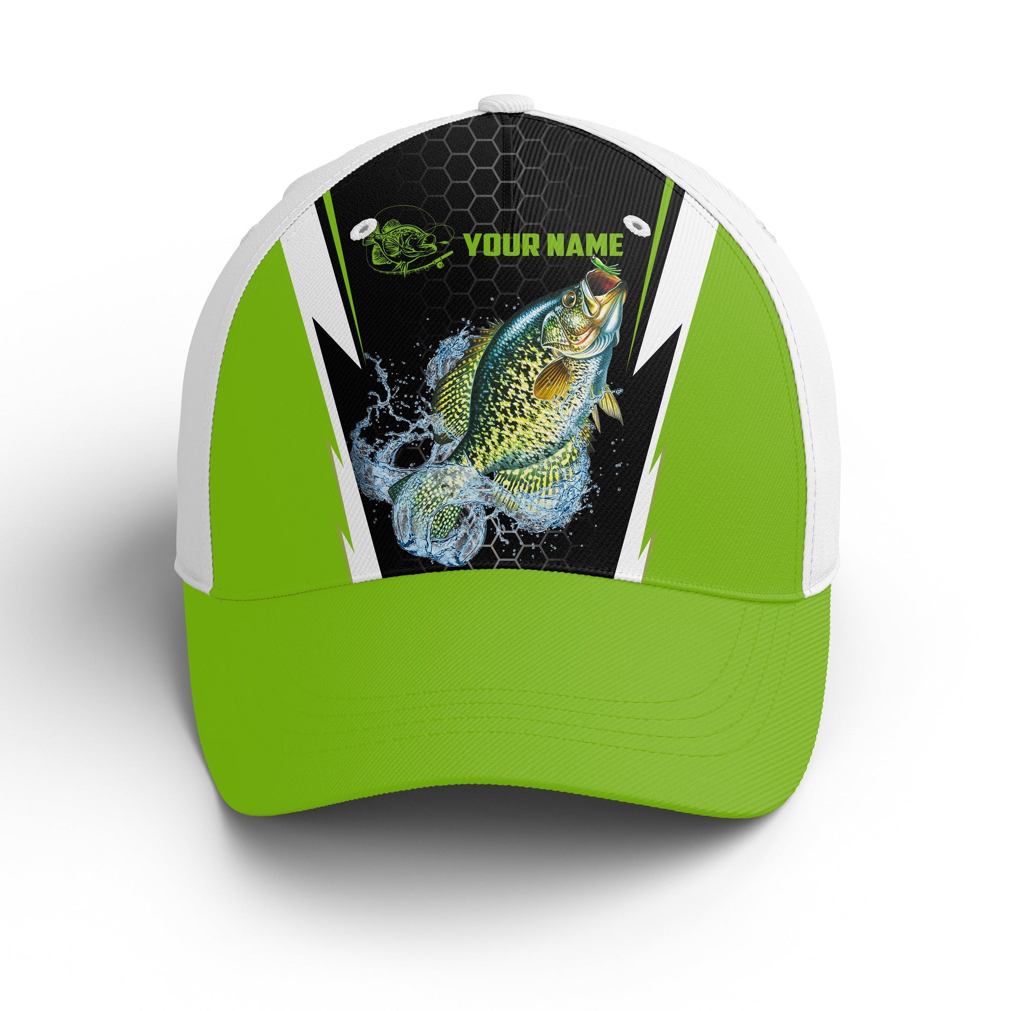 Crappie Custom Adjustable Unisex Fishing Baseball Trucker Angler hat cap - personalized Fishing gifts Cornbee