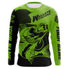 Custom Walleye Fishing jerseys, Walleye Fishing Long Sleeve Fishing tournament shirts | green Cornbee