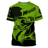 Custom Walleye Fishing jerseys, Walleye Fishing Long Sleeve Fishing tournament shirts | green Cornbee