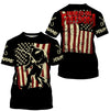 Bigfoot Fishing American Flag Custom Long sleeve Fishing Shirts UV Protection UPF 30+ Cornbee