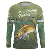 Walleye Fishing Custom Long Sleeve performance Fishing Shirts Cornbee