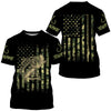 Bass Fishing camo American Flag Custom Long Sleeve Fishing Shirts UV, personalized Patriotic Fishing gifts Cornbee