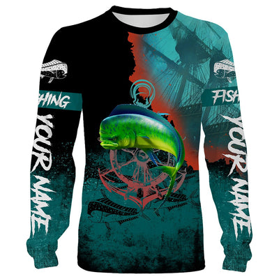 Mahi Mahi fishing Customize name All over print shirts Cornbee