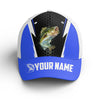 Custom Bass Fishing Hat For Men And Women, Bass Fishing Baseball Cap Fishing Gifts For Anglers| Blue Cornbee