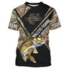 Walleye fishing camo Customize name All over print shirts Cornbee