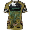 Walleye Fishing Customize Name Camo 3D All Over Printed Shirts Personalized Gift Cornbee