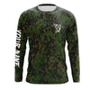 Custom Bass Fishing Jerseys, Personalized Bass fishing green camouflage fishing Long sleeve shirts Cornbee