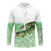 Custom Musky fishing green sea water camo tournament Fishing Jerseys, Muskie Fishing Long sleeve shirt Cornbee