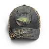 LakeTrout fishing camo Custom fishing hat Unisex Fishing Baseball Angler trout hat cap Cornbee