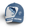 Tuna Fishing blue color Custom fishing Tuna hat Unisex Fishing Baseball Angler hat Cornbee