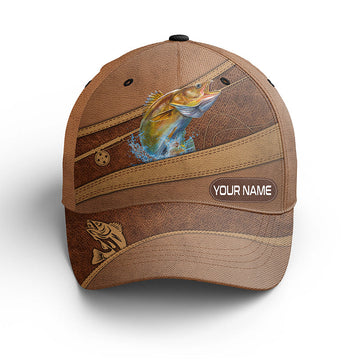 Walleye fishing hats for men, women custom name baseball best Walleye fishing hat cap Cornbee