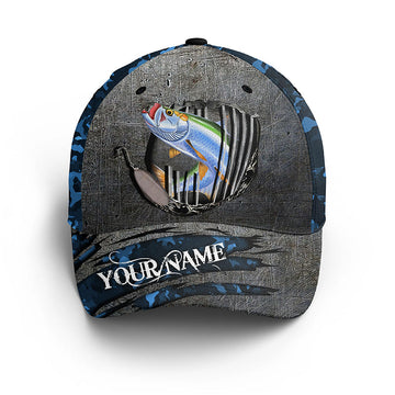 Tarpon fishing sea camo Custom fishing hat Unisex Fishing Baseball Angler hat cap Cornbee