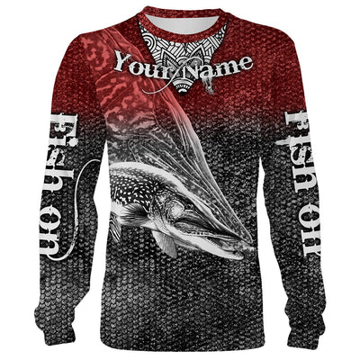 Northern Pike Fishing Fish On customize name all over print shirts Cornbee