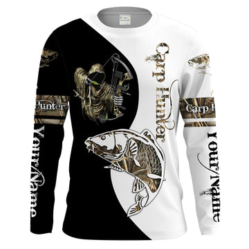 Carp Hunter Bow fishing Camo Customize Name UV protection UPF 30+ quick dry long sleeves Cornbee