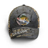 Walleye fishing camo Custom fishing hat Cornbee