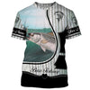 Striped Bass Fishing Scale Customize name 3D All over print shirts Cornbee