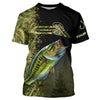 Custom Largemouth Bass fishing camouflage Fishing Jerseys, Personalized Bass fishing T-shirt Cornbee