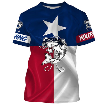 Catfish Tattoo fishing Texas Flag 3D All Over print shirts saltwater personalized fishing apparel Cornbee