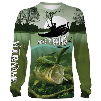 Largemouth Bass Fishing Customize Name Fishing Shirts Personalized All Over Printed Shirts Cornbee