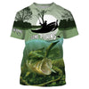 Largemouth Bass Fishing Customize Name Fishing Shirts Personalized All Over Printed Shirts Cornbee