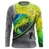Mahi mahi ( Dorado) fishing personalized saltwater fishing shirts fishing apparel Cornbee