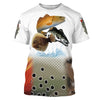 Texas inshore slam Redfish, speckled trout, flounder fishing scales Custom Name 3D All Over Printed Shirts Cornbee