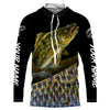Custom Walleye Fishing Jerseys, Personalized Walleye Fishing scales fishing Long sleeve shirts Cornbee