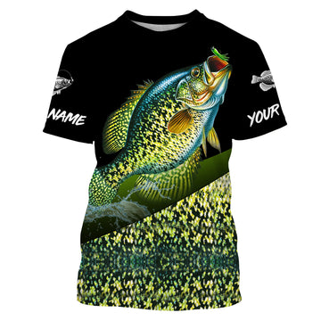 Custom name Crappie freshwater fishing green scales Cornbee