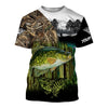 Crappie fishing camo freshwater Fish customize name fishing T-shirt, crappie fishing jerseys Cornbee