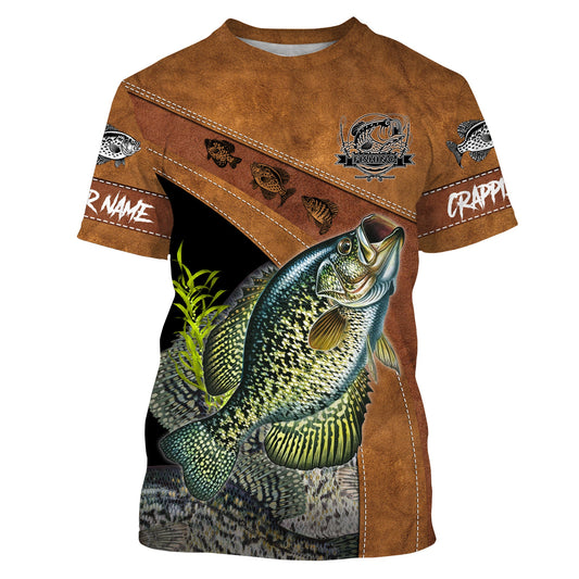 Crappie fishing Customize Name All-over Print Unisex fishing T-shirt, personlized gift for fisherman Cornbee