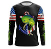 Mahi mahi Dorado fishing legend American flag 4th July Customize Name UV protection UPF 30+ Cornbee