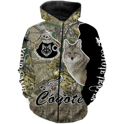 Cornbee Coyote Trapping Custom Name All Over Printed Shirts, Hoodie - Personalized Hunting Gifts, Fishing Hoodie Hu0112