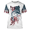 Carp Bowfishing American Flag Customized Name 3D All Over printed Shirts Cornbee